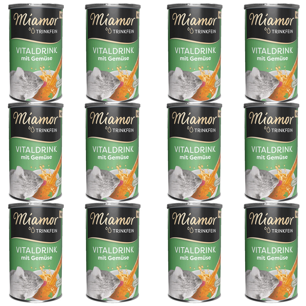 MIAMOR Vitaldrink z Warzywami Napój Zupka Nawadniająca dla Kota 12x135ml